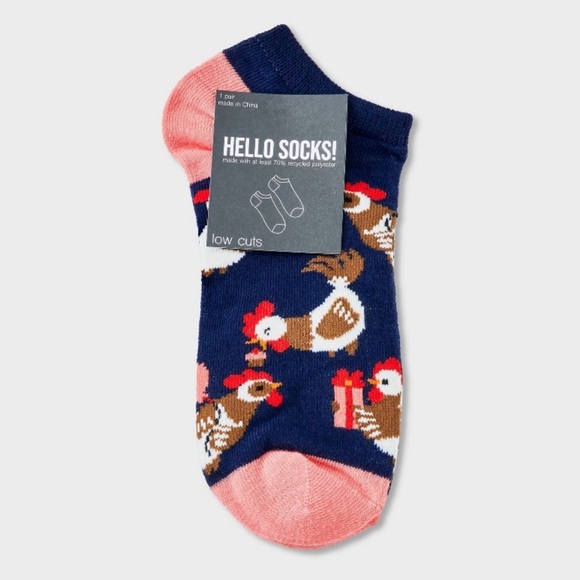 Women's Party Chickens Low Cut Socks - Picture 2 of 3